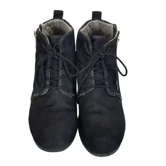 Bongo Shoes Kedzie Wedge ankle Bootie Black size 8.5 - Picture 2 of 6